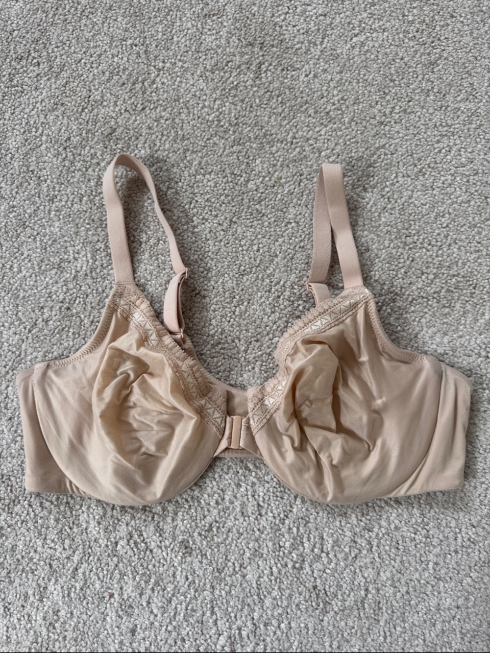 Wacoal Perfect Primer Front Closure Underwire Bra Beige Sz36D